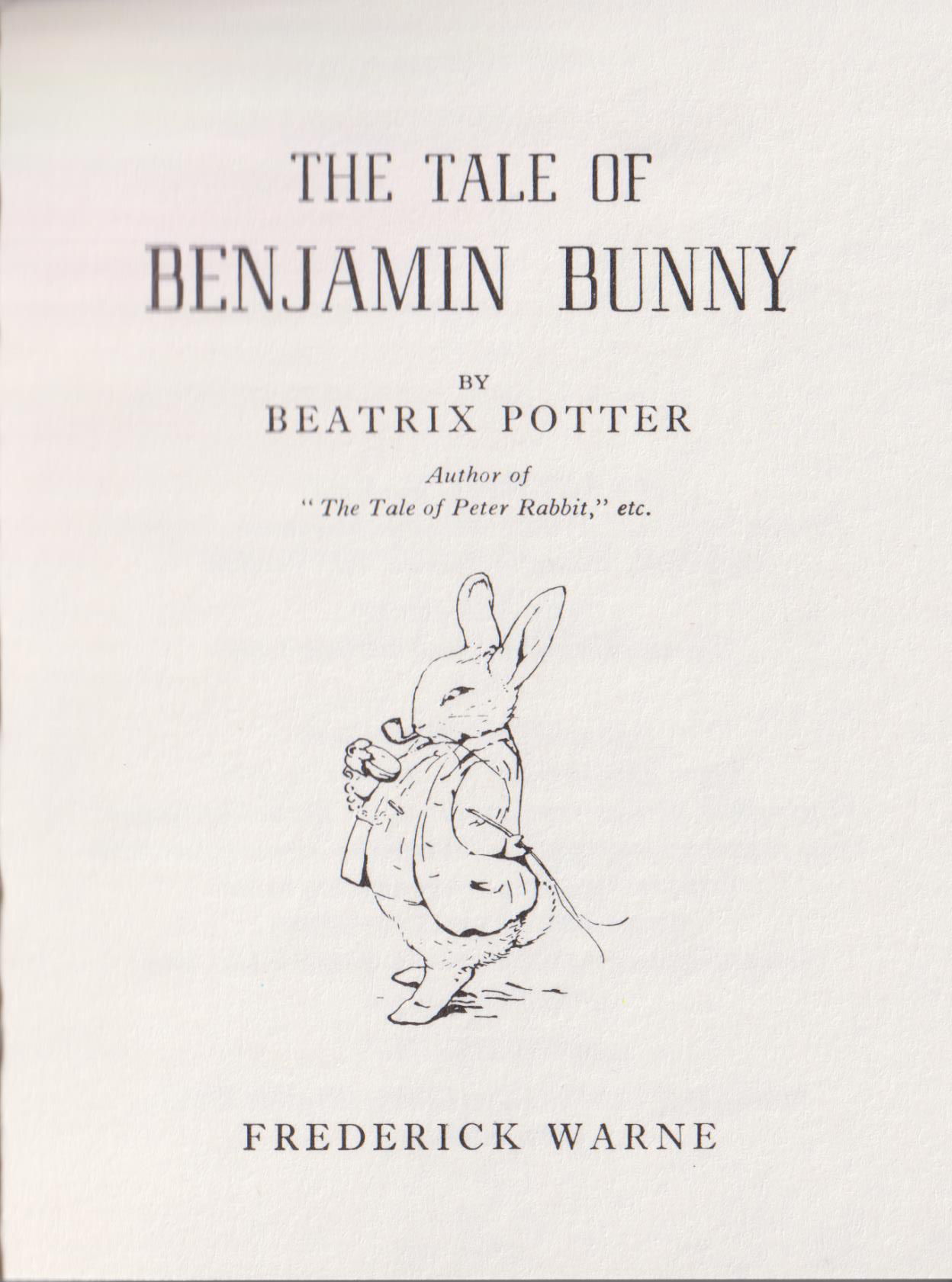 The Tale of Benjamin Bunny