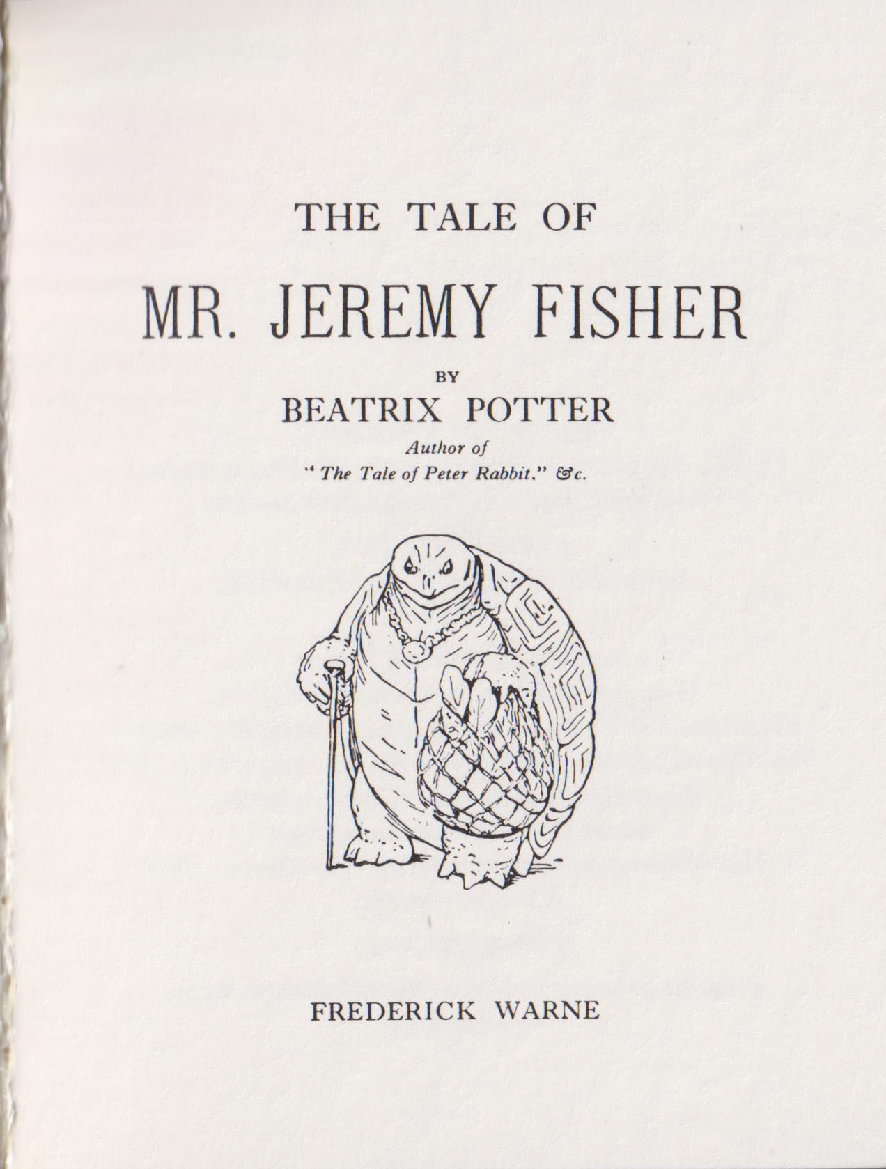 The Tale of Mr. Jeremy Fisher