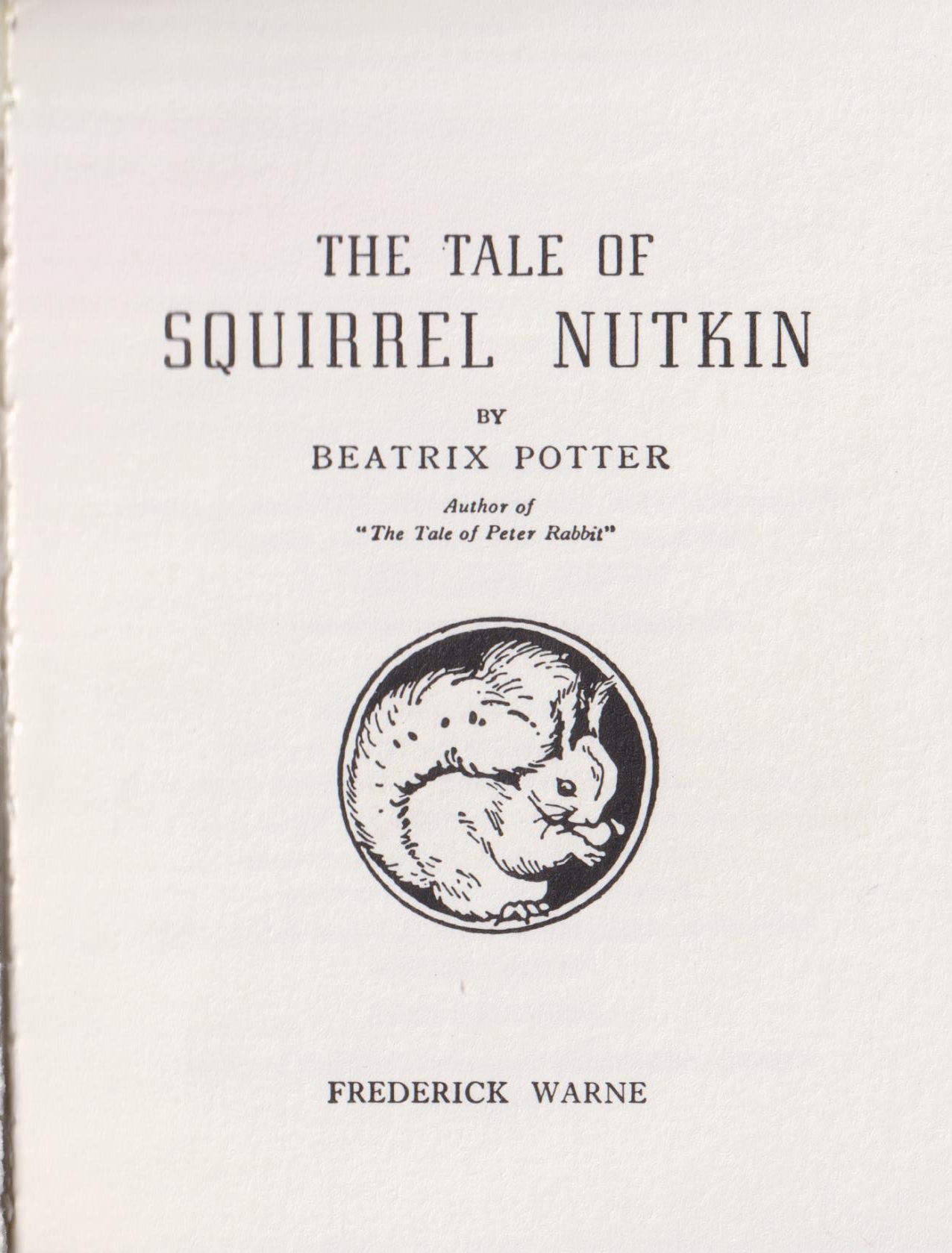 The Tale of Squirrel Nutkin