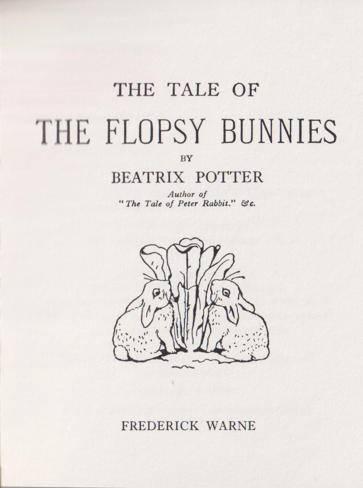 The Tale of the Flopsy Bunnies